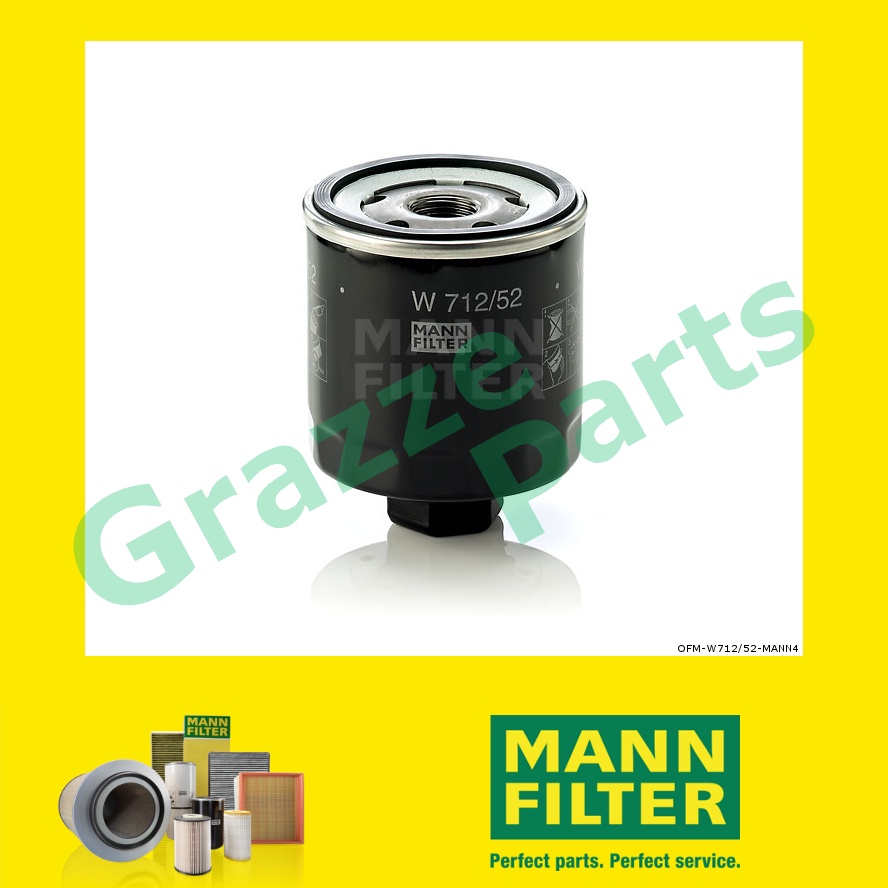 100% Original Mann Oil Filter W712/52 W 712/52 OC263 Seat Ibiza II 1.05 i 1.05i 1.0 1.0i 1.3 1.3i 1.