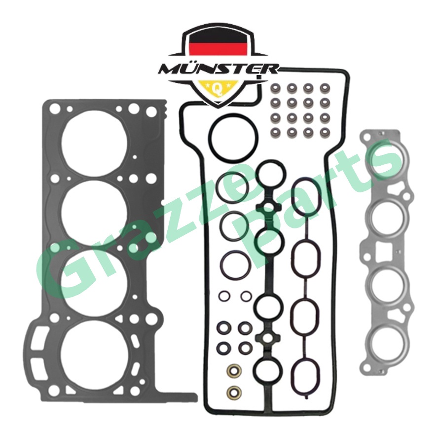 Münster Head Top Gasket Set 04112-BZ020 for Perodua Myvi 1.5 Alza Toyota Avanza 1.5 F602 F652 3SZ-VE