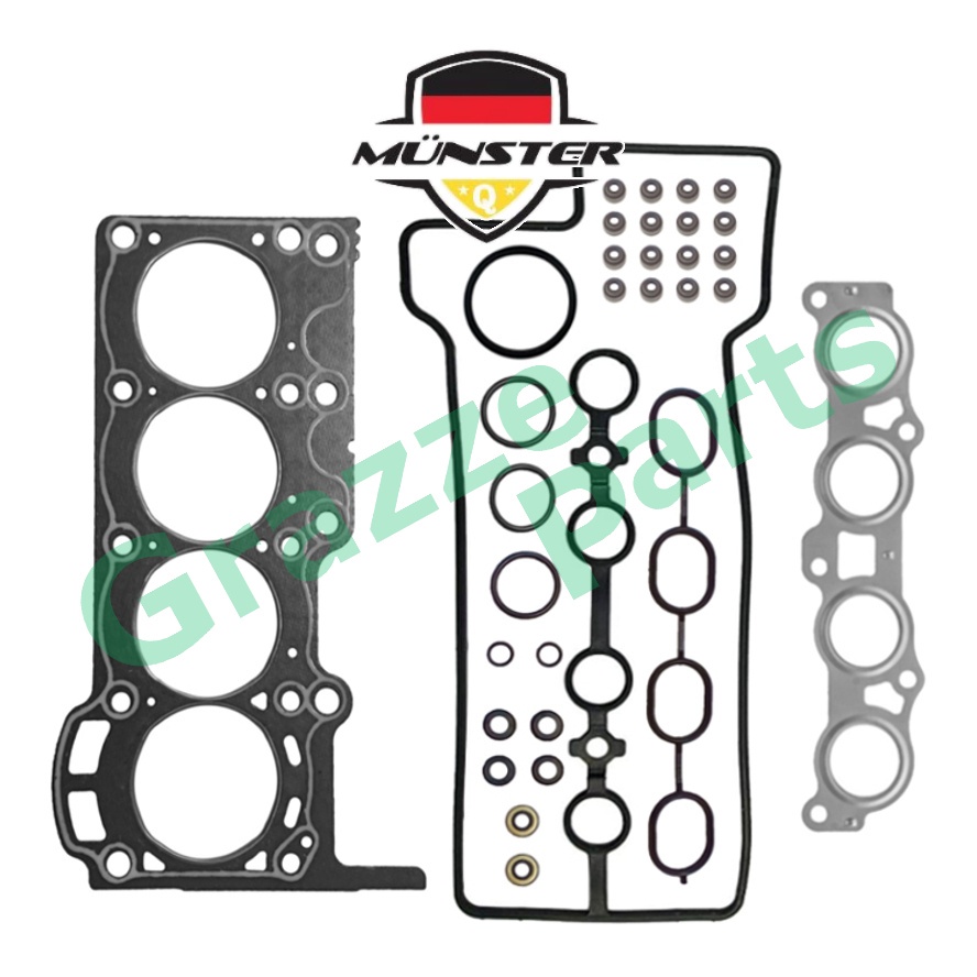 Münster Head Top Gasket Set 04112-BZ020 for Perodua Myvi 1.5 Alza Toyota Avanza 1.5 F602 F652 3SZ-VE