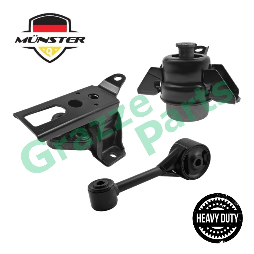 Münster ^Heavy Duty^ Engine Mounting Set PER7483 for Perodua Myvi 1.5 Lagi Best 3SZ-V4 Alza 1.5 3SZ-