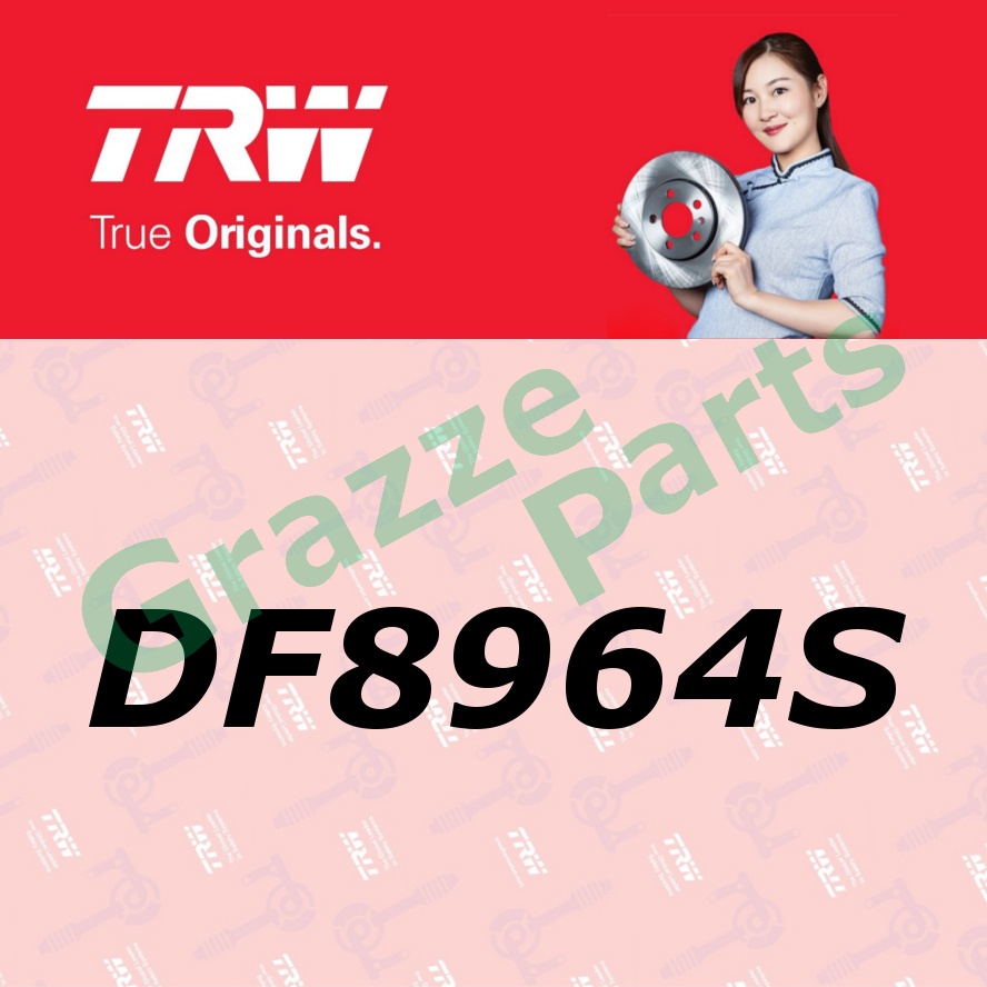 (2pc) TRW Disc Brake Rotor Rear for DF8964 Hino Dutro WU710 6 Holes (287mm)