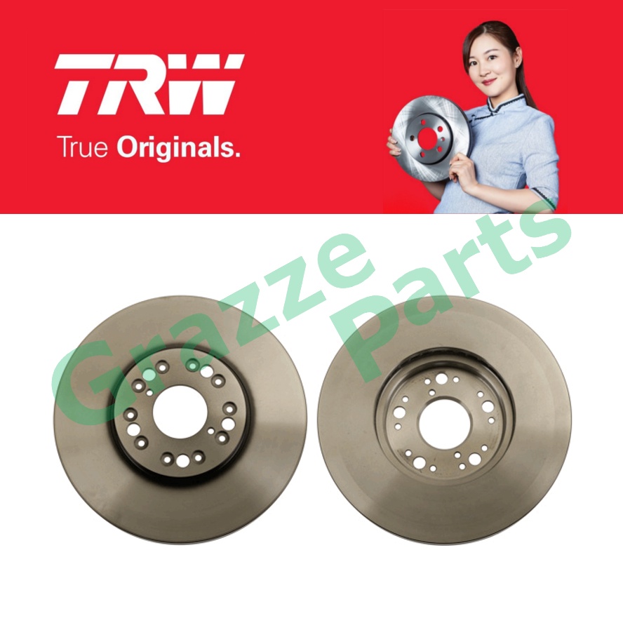 (2pc) TRW Disc Brake Rotor Front for DF4182  Lexus UZZ40 UCF10/30 JZS147 GXE10 5 Holes (296mm)