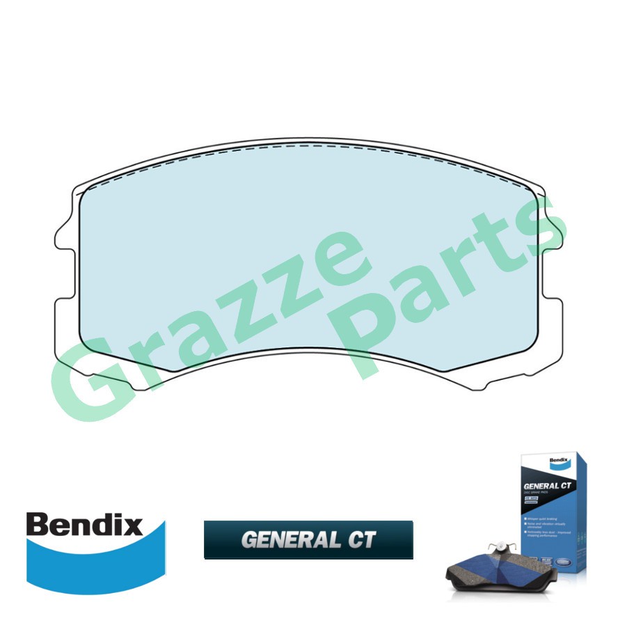 Bendix General CT Brake Pad Front DB1455 - Mitsubishi Lancer CS2 CS3 2001-2005