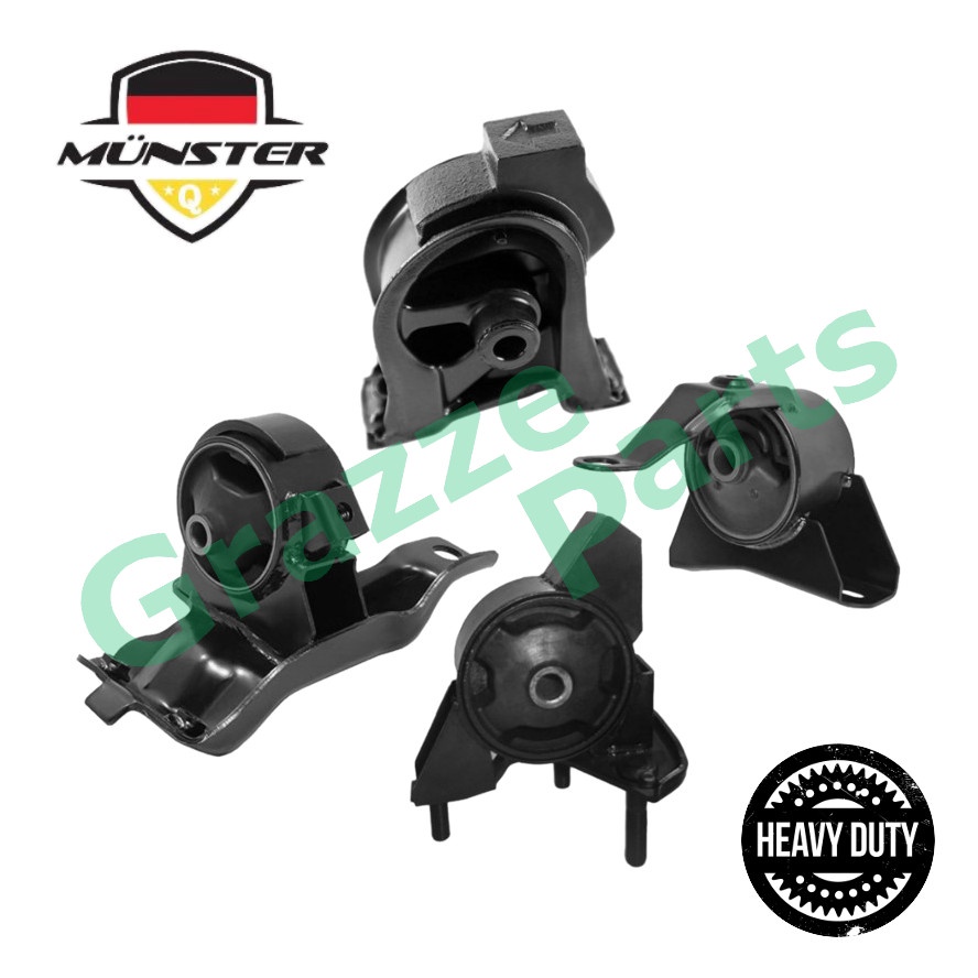 Münster ^Heavy Duty^ Engine Mounting Set TOY2048 for Toyota Corolla AE101 AE111 1.6 4AGE Auto Transm