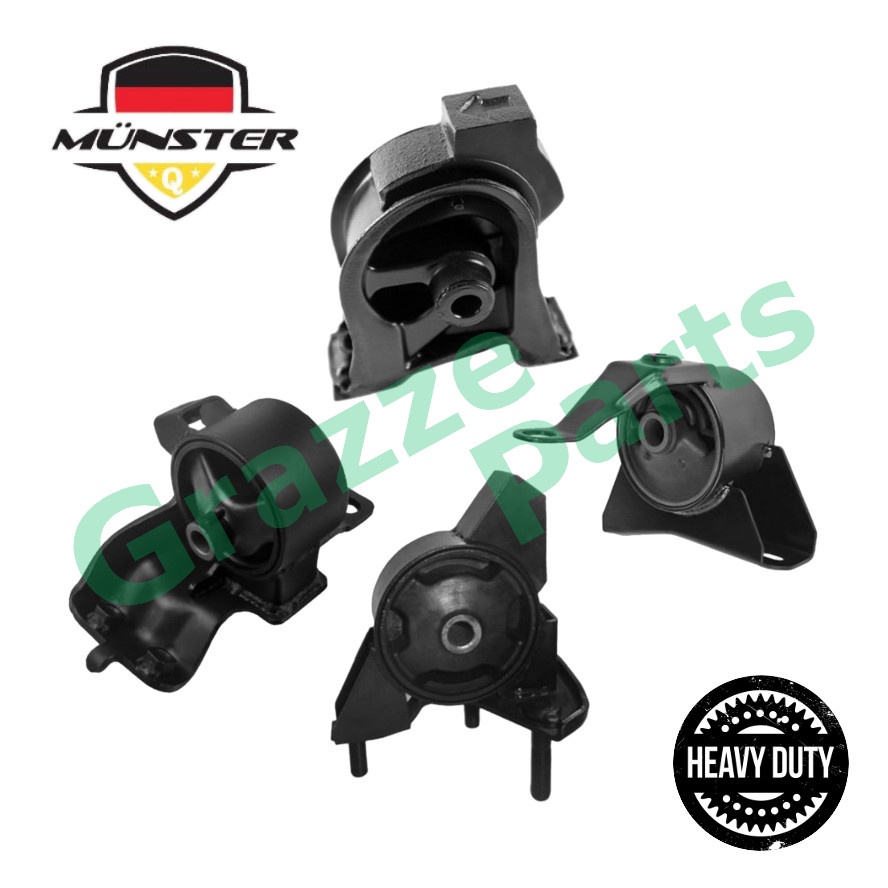 Münster ^Heavy Duty^ Engine Mounting Set TOY2049 for Toyota Corolla AE101 AE111 1.6 4AGE Manual Tran