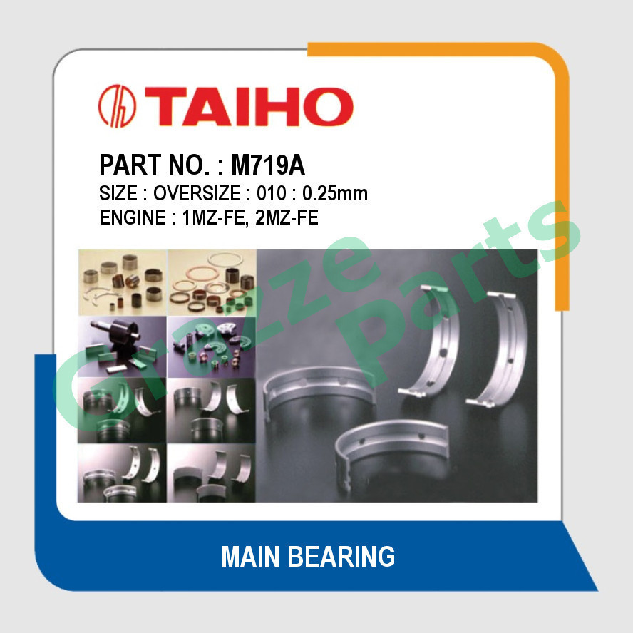 Taiho Main Bearing M719A for Toyota Camry Avalon Harrier Sienna 2.5 3.0 1MZ 1MZ-FE 2MZ 2MZ-FE
