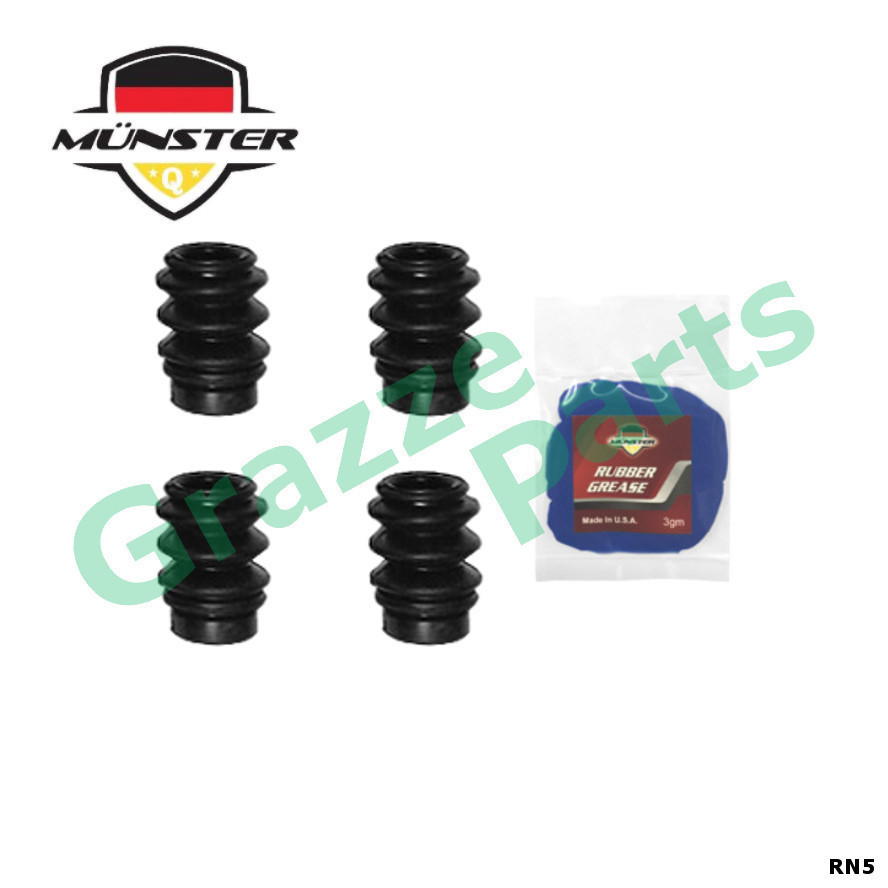 (4pc) Münster Disc Brake Caliper Pin Boot Front 01463-PLC-000 - 54mm Honda Stream S7A S7C SMA RN3 RN