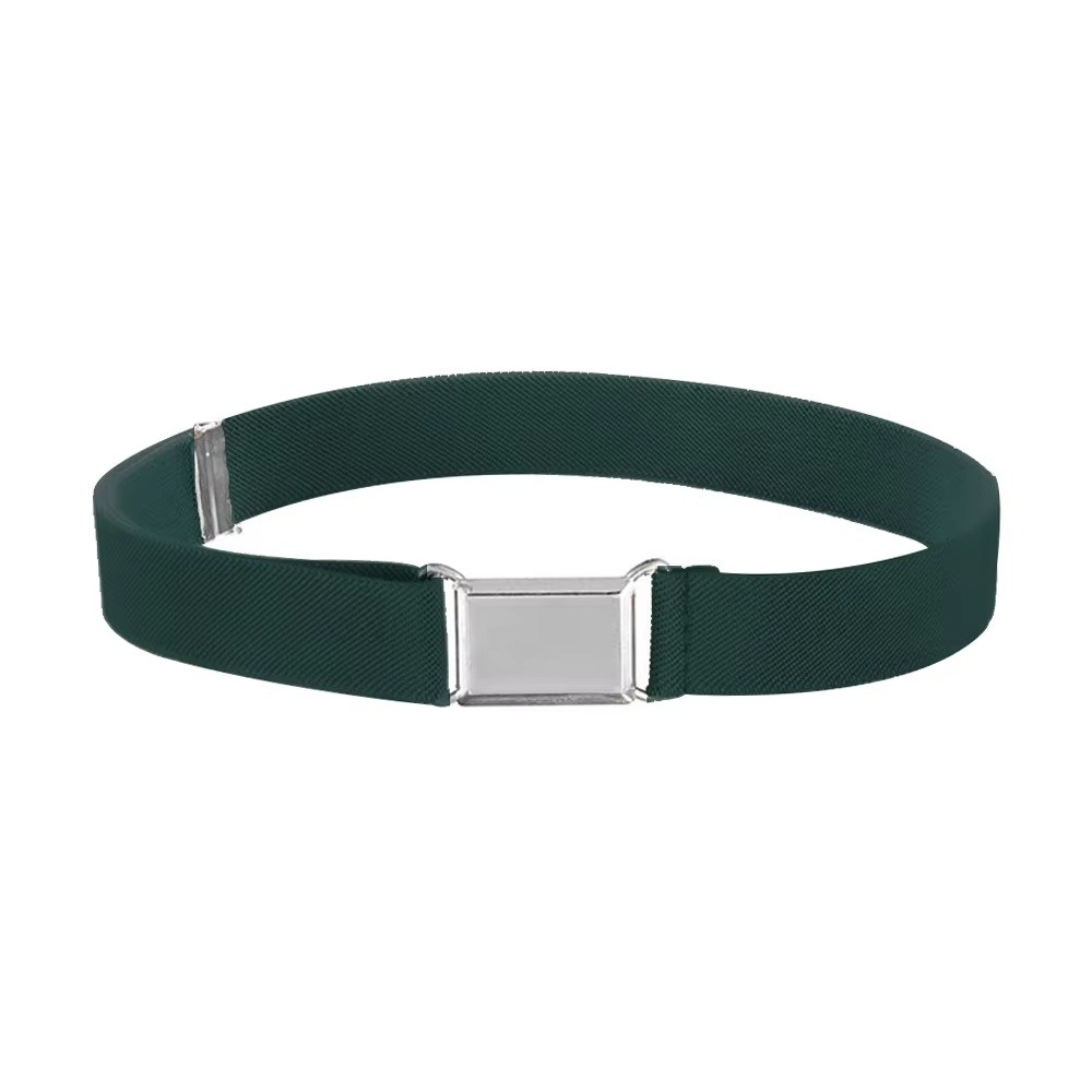 (EASY BUCKLE) WJS Unisex Kids Stretchable Belt Easy Buckle 15 to 59 Inches 2.5cm Thick Kids Elastic 