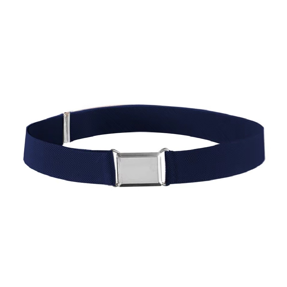 (EASY BUCKLE) WJS Unisex Kids Stretchable Belt Easy Buckle 15 to 59 Inches 2.5cm Thick Kids Elastic 