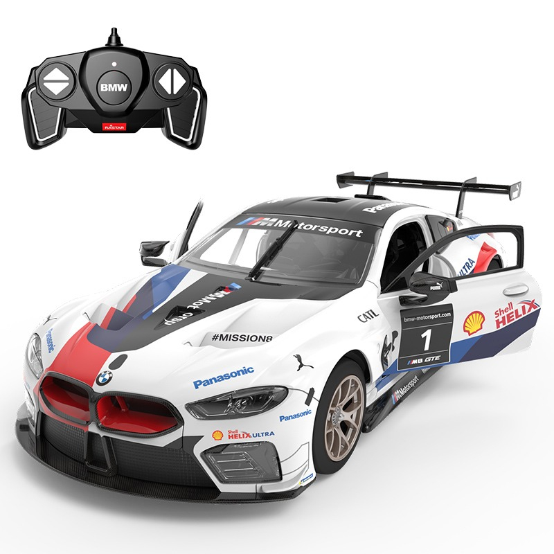 RASTAR Licensed BMW M8 GTE 1:18 Scale DIY Remote Control Assembly Model Kit (English Packaging)