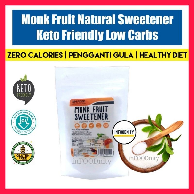 MH FOOD Monk Fruit Sweetener (200g) Keto Friendly