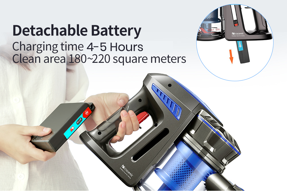 Proscenic P8 Handheld Cordless Vacuum Cleaner 7000 Pa Suction Power