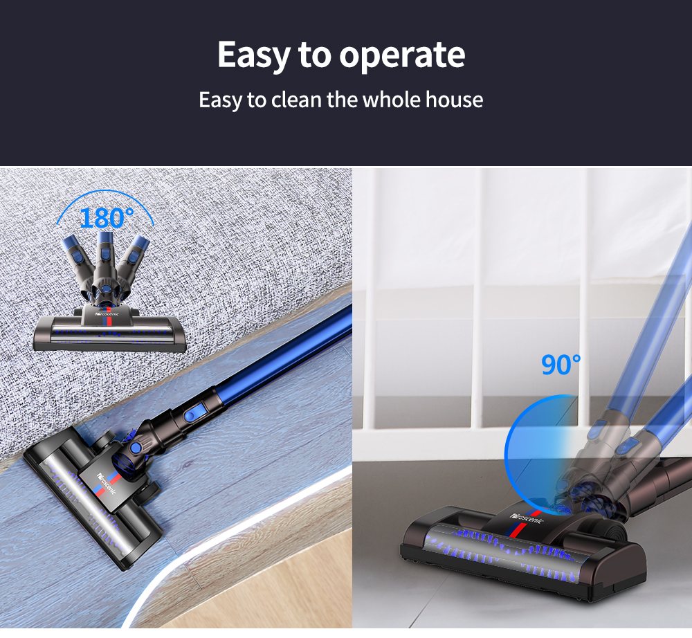 Proscenic P8 Handheld Cordless Vacuum Cleaner 7000 Pa Suction Power