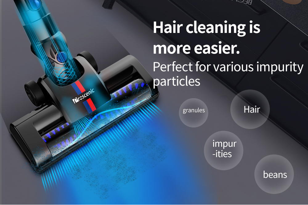 Proscenic P8 Handheld Cordless Vacuum Cleaner 7000 Pa Suction Power