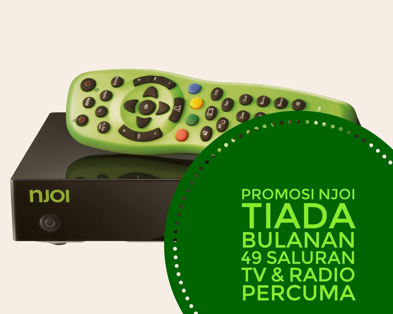 Bundled DIY NJOI Free Satellite TV free channel lifetime