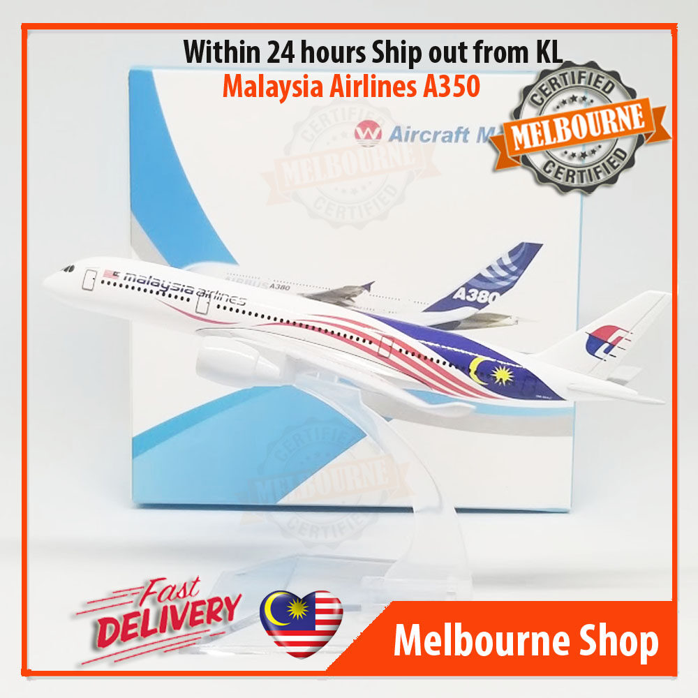 LATEST Malaysia Airlines A350-900 Negaraku 9M-MAC Aircraft Model 16 cm