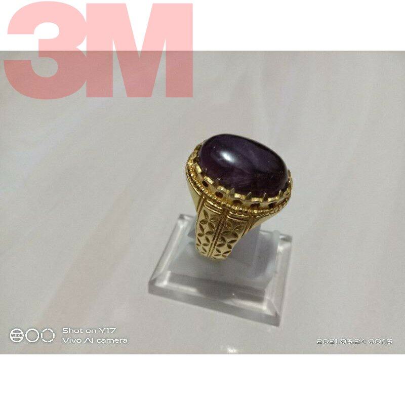 Gemstone Ring - Cincin Batu Kecubung Asli@ Amethyst