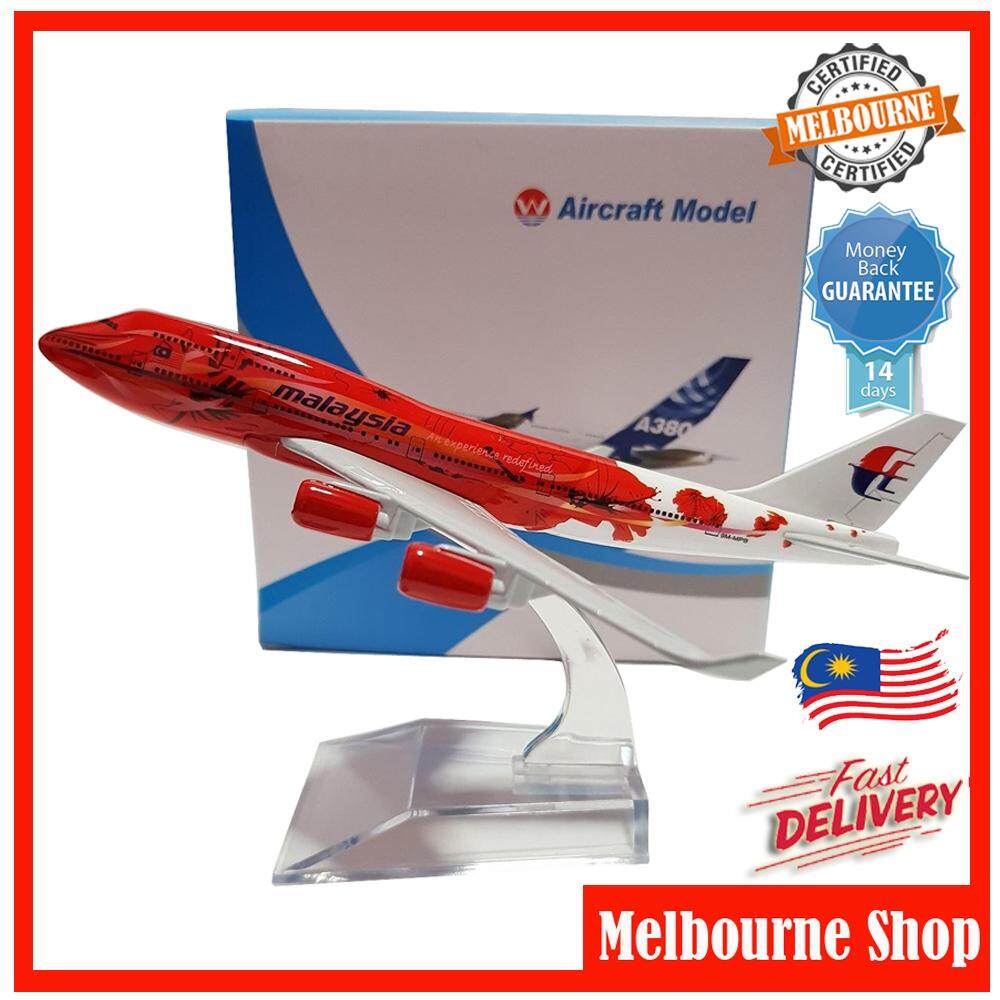 Malaysia Airlines Hibiscus B747 Aircraft Model 16cm Die-cast Metal Airplane Models Child Birthday Gi