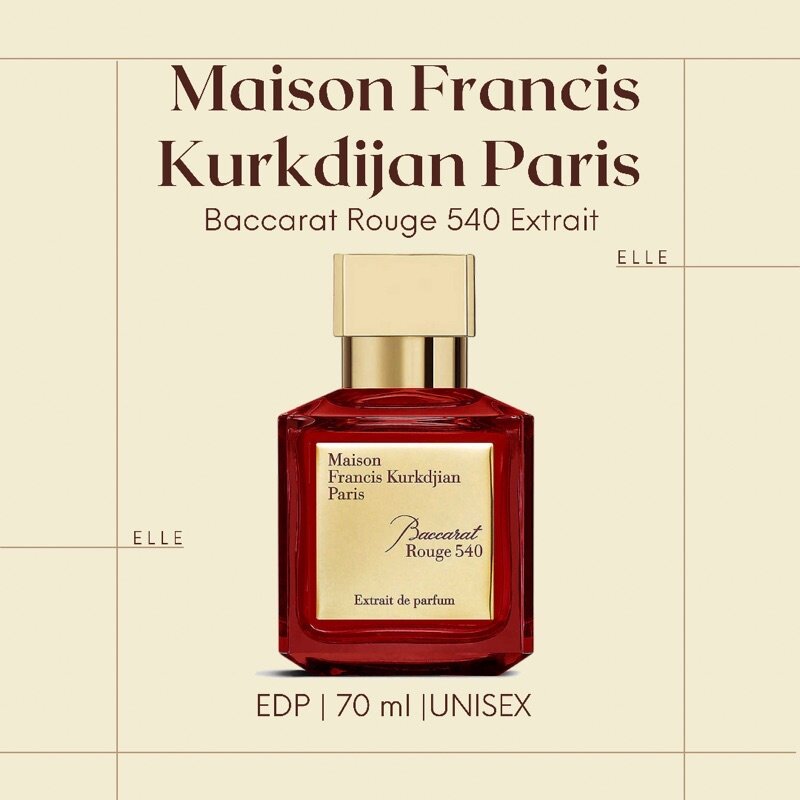 MAISON FRANCIS KURKDIJAN (MFK) PARIS BACCARAT ROUGE 540 EXTRAIT PERFUME READY STOCK (100%, AUTHENTIC