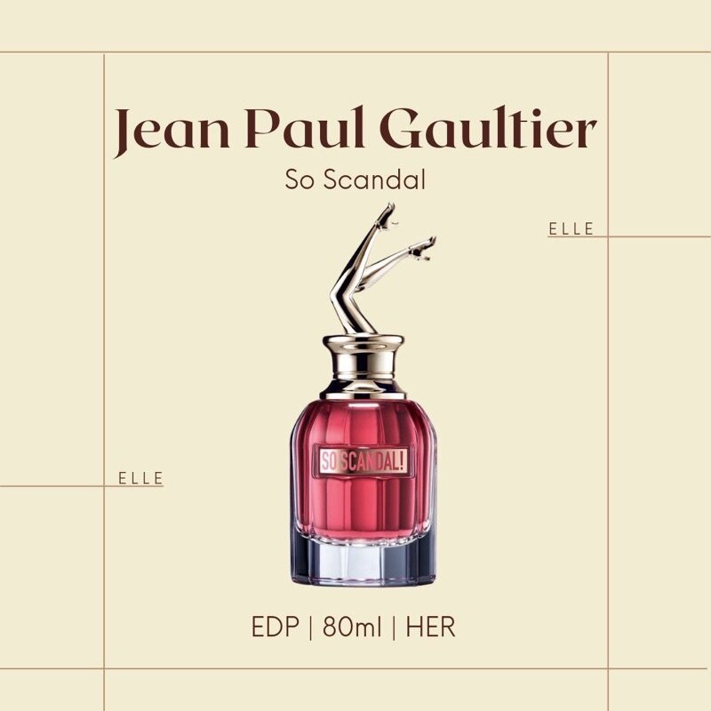 JEAN PAUL GAULTIER (JPG) SO SCANDAL READY STOCK PERFUME (100% ORIGINAL, AUTHENTHIC, GUARANTEED)