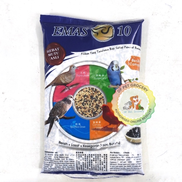 Emas 10 Clean Mixed Seeds 1kg - Bird Food 3320