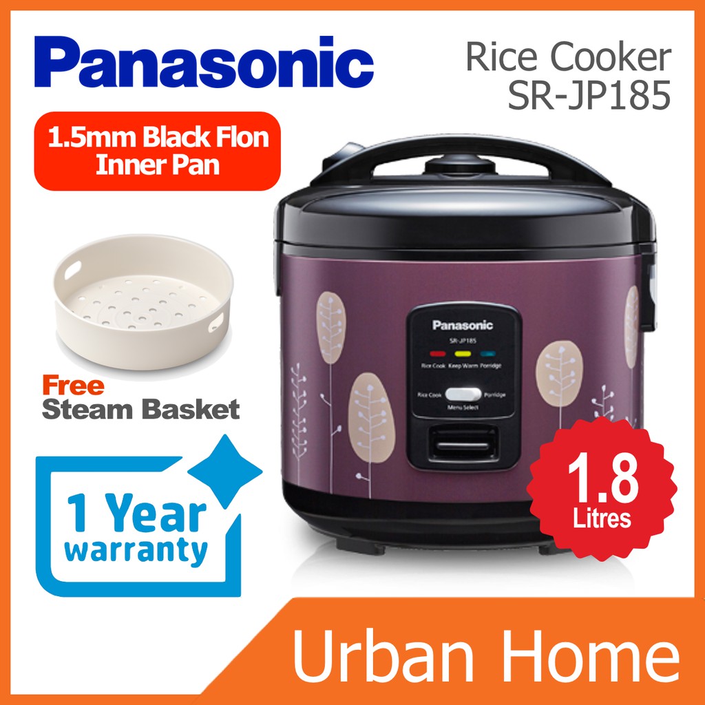 PANASONIC 1.8L Mechanical Jar Rice Cooker (SR-JP185/SR-JP185SSK/SR-JP185TSK/SR-JP185WSK/SRJP185)