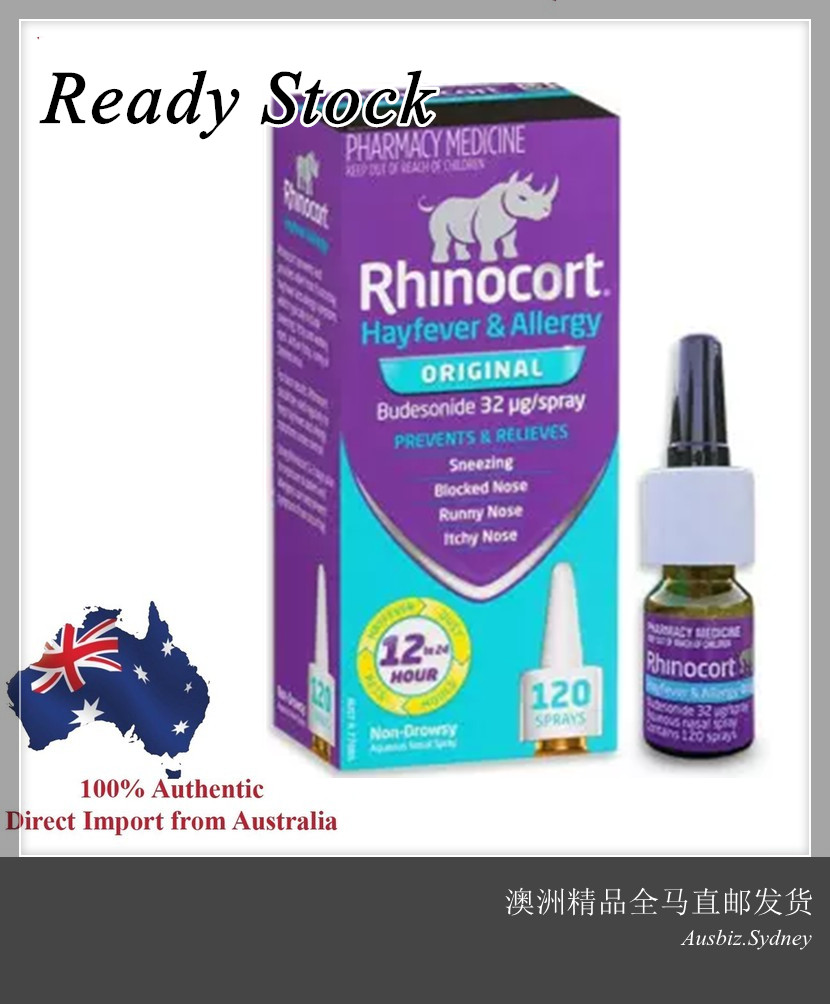 [Ready Stock] Rhinocort Nasal Spay for Hayfever & Allergies ( 120 Dose Pack ) ( Made in Australia )