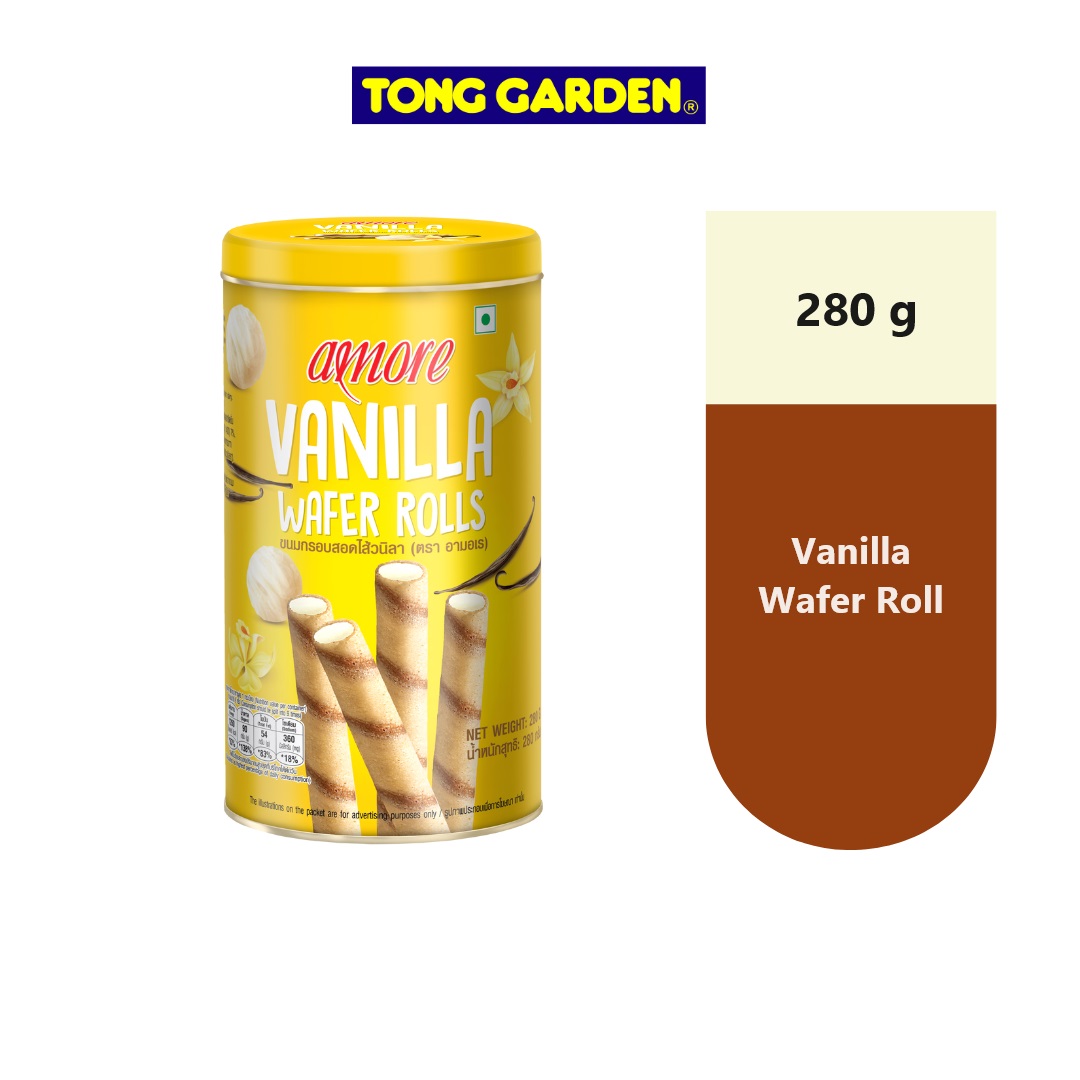 Amore Vanilla Wafer Rolls 280g