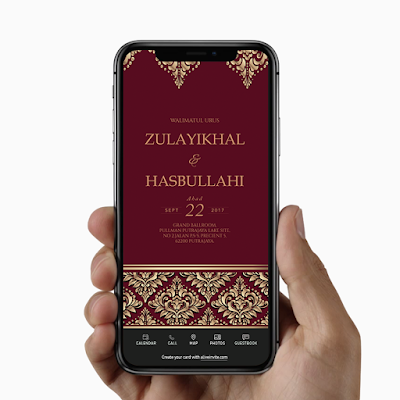 Kad Kahwin Digital I E-Card Wedding Invitation I Digital Invitation I Engagement I Live Streaming I