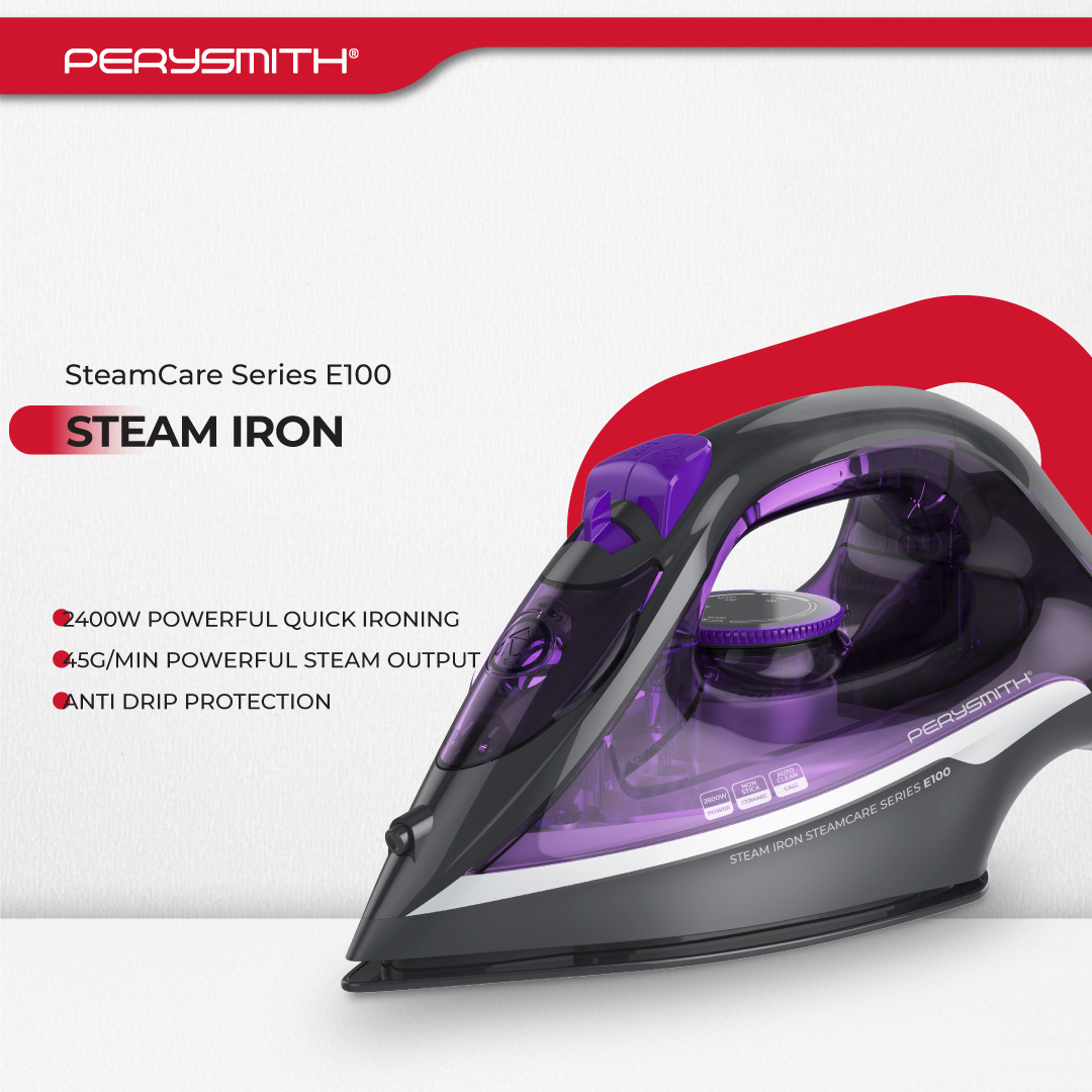 PerySmith Steam Iron Steamcare Series E100