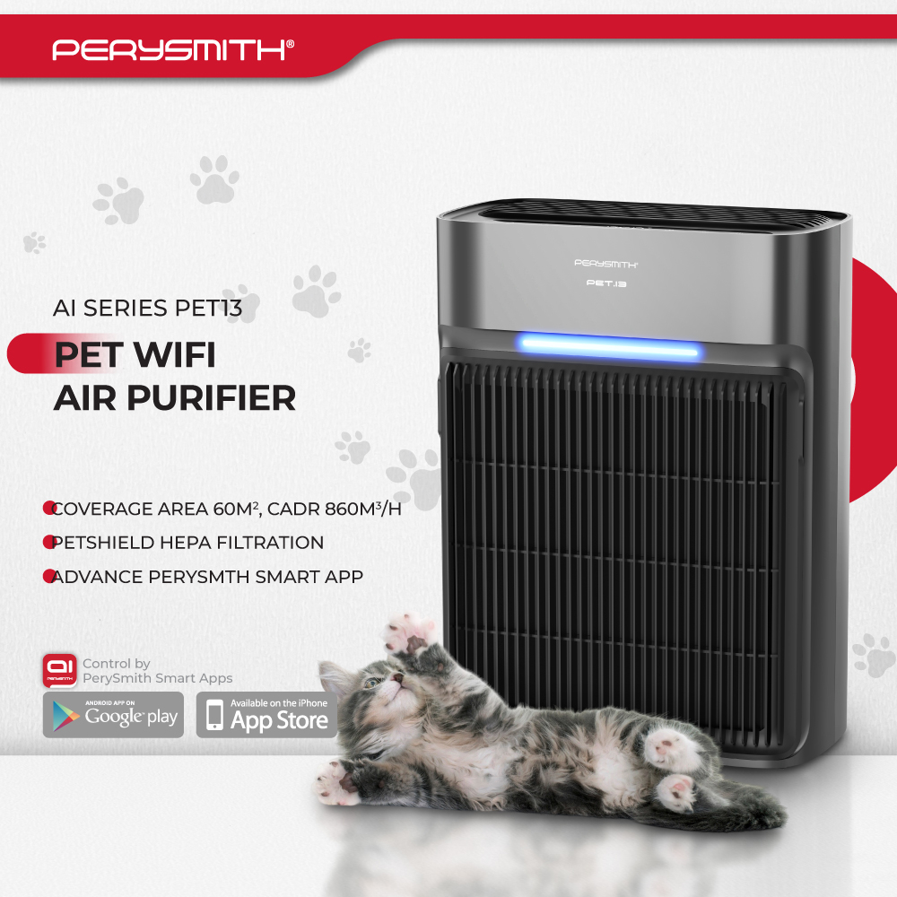 PerySmith Smart WiFi Air Purifier Ai Series PET13