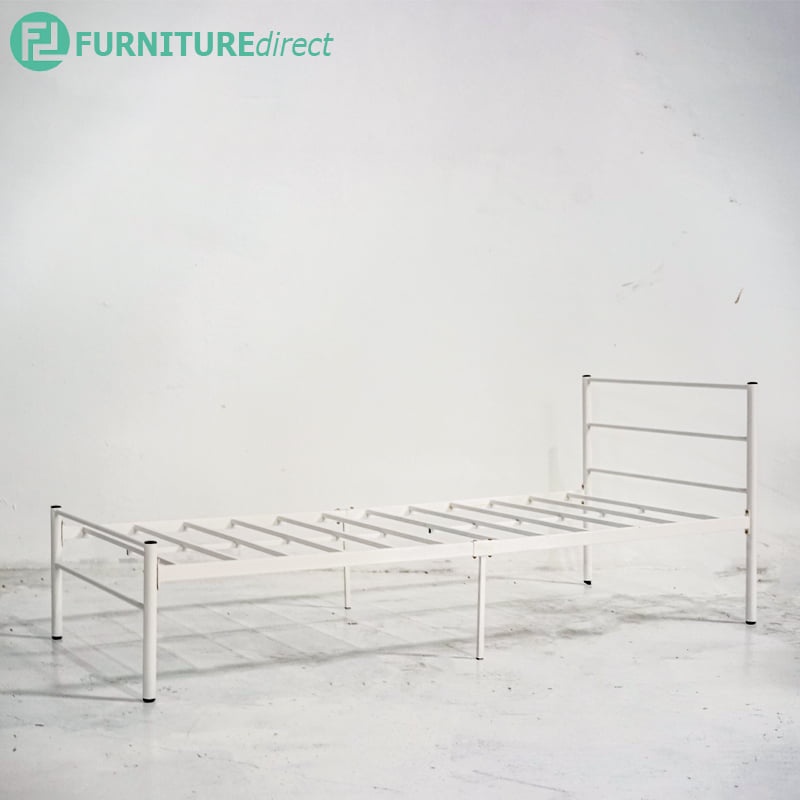 LILY single size metal bed frame katil single export quality airbnb hostel single metal  besi katil