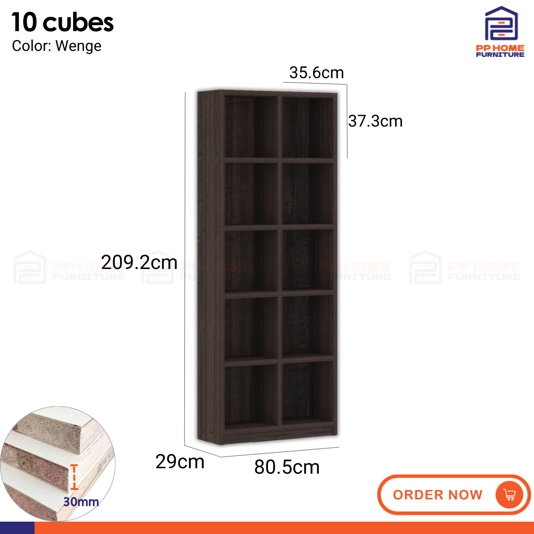 [2.2 Festival]8/10/12/15/20 cubes Bookshelf, almari buku, H208.7x159.4x29cm(20cubes) SKU:BC55