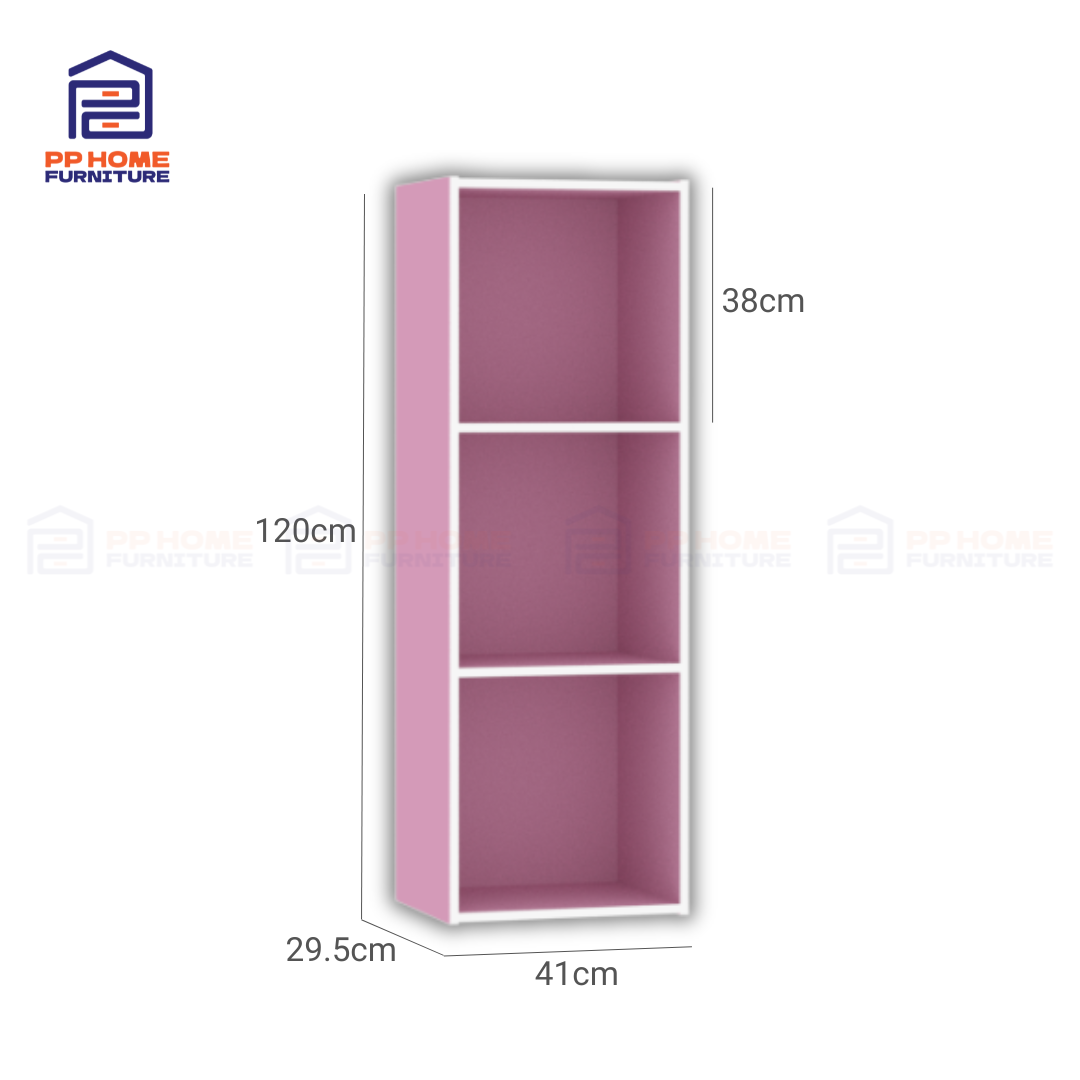 (8.8)3 Cube Bookshelf, rak buku, bookcase, shelf(SKU: CB2298)