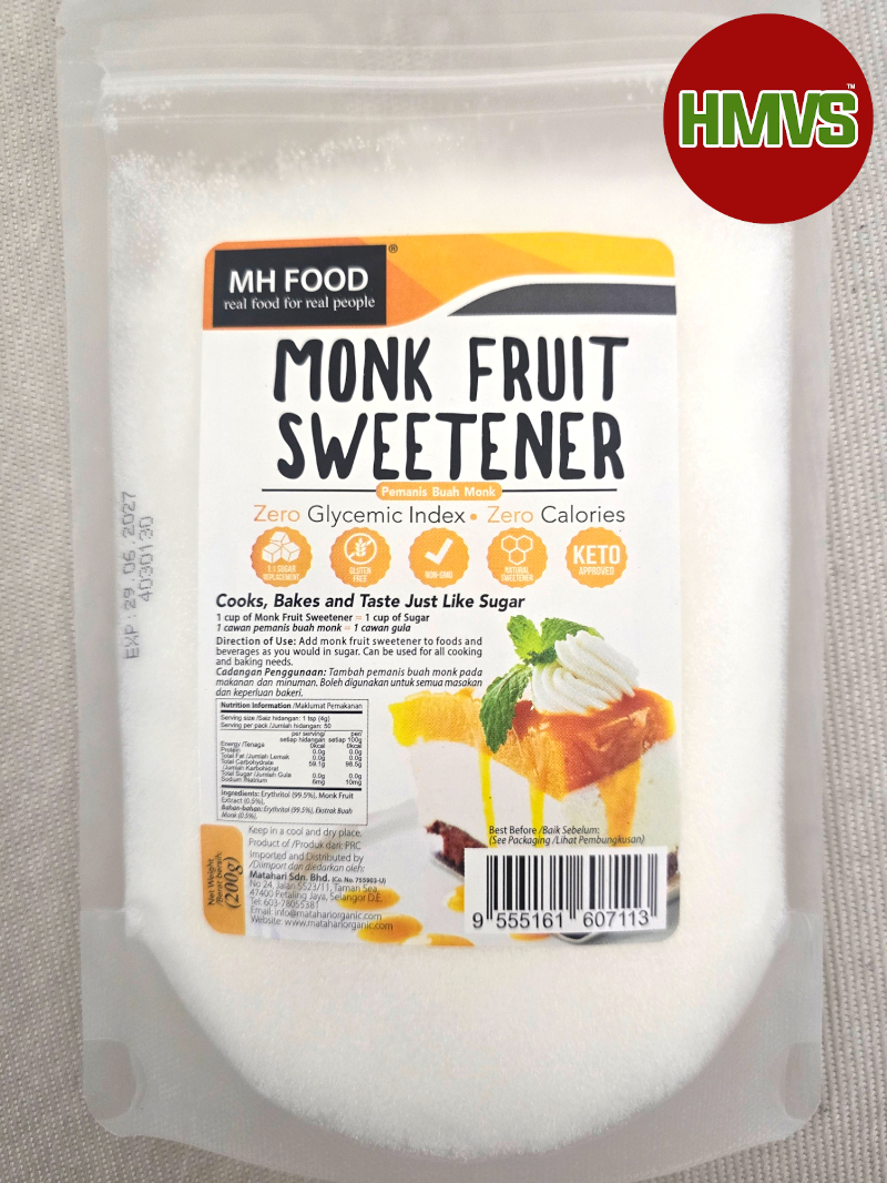 MH Food Monk Fruit Sweetener 200g 
