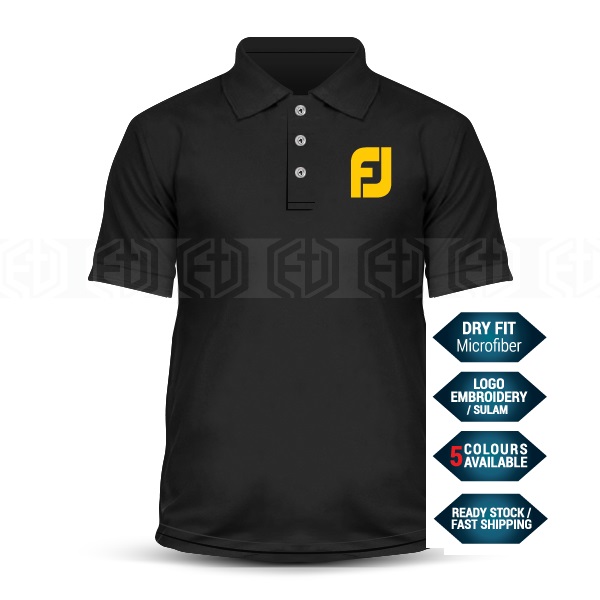 Microfiber Polo T Shirt Embroidery Golf FJ Logo Wood Sand Iron Driver Ball Marker Cap Wedge Swing Pu