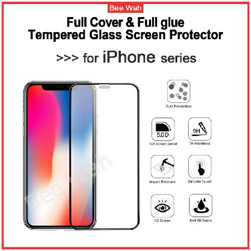 IPHONE 6 6S 7 8 6+ 7+ 8+ 11 11PRO 11PRO MAX 9D FULL SCREEN TEMPERED GLASS PROTECTOR
