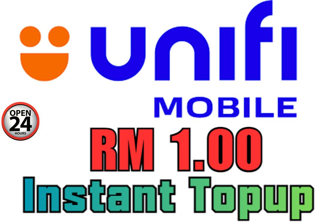 UNIFI MOBILE PREPAID INSTANT TOPUP RELOAD RM 1.00