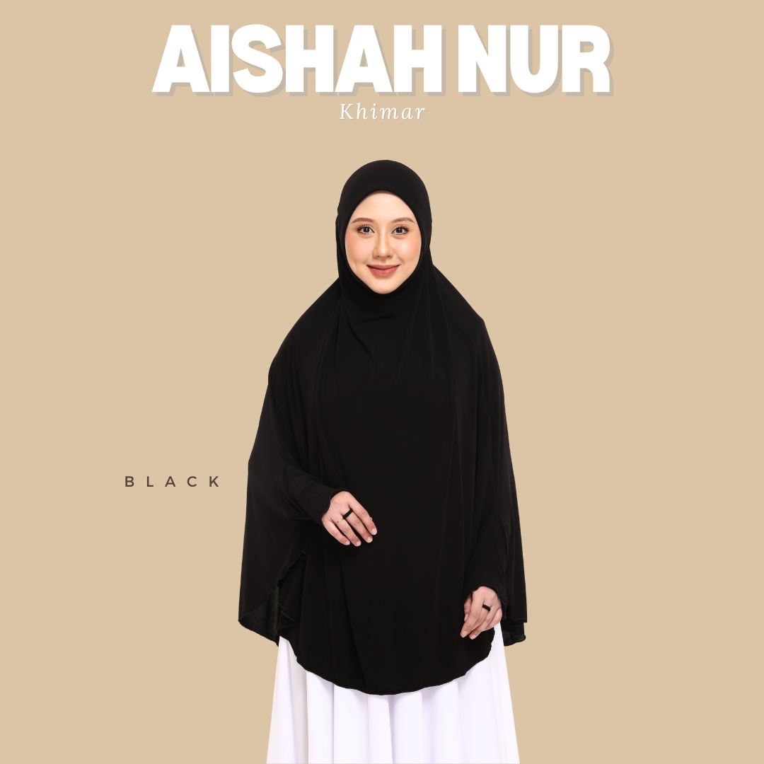 KHIMAR AISYAH NUR MINI TELEKUNG TOP BERLENGAN TELEKUNG TRAVEL IRONLESS TELEKUNG MURAH ELZ MEDINAA