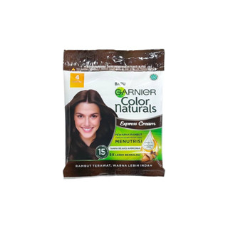 GARNIER HAIR COLOUR NATURALS SACHET 40ml-(BLCK1)/(BERGUNDY3.16)/(DBROWN3)/(BROWN4)/(ABLONDE)/(GBROWN
