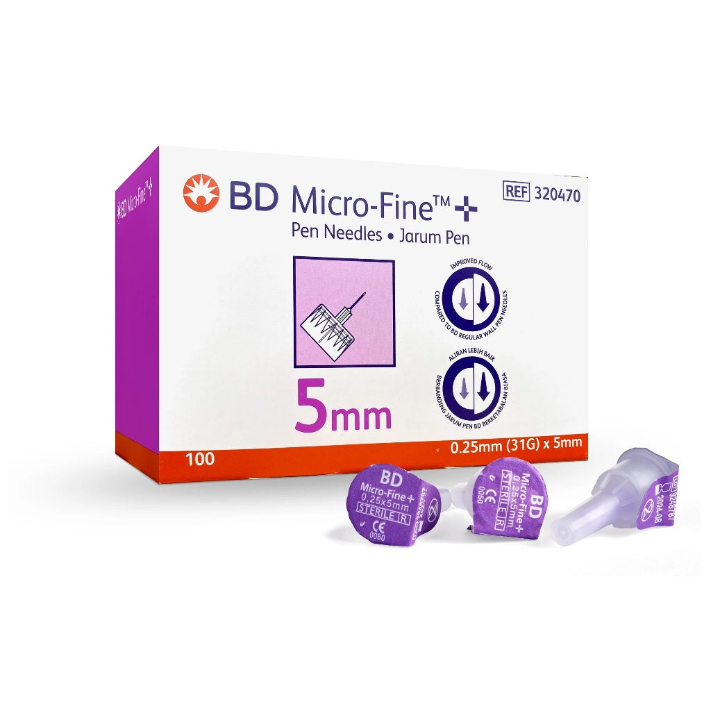 BD MICRO-FINE PEN NEEDLE 0.25 X 5MM (31G) [1PC] / [10PCS] / [100's/BOX]