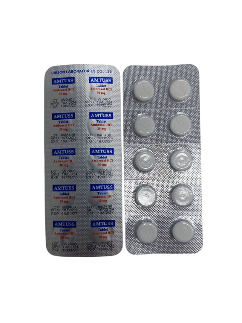 Amtuss Ambroxol HCl 30mg 10's/Stp [Remove Phlegm/Kahak]