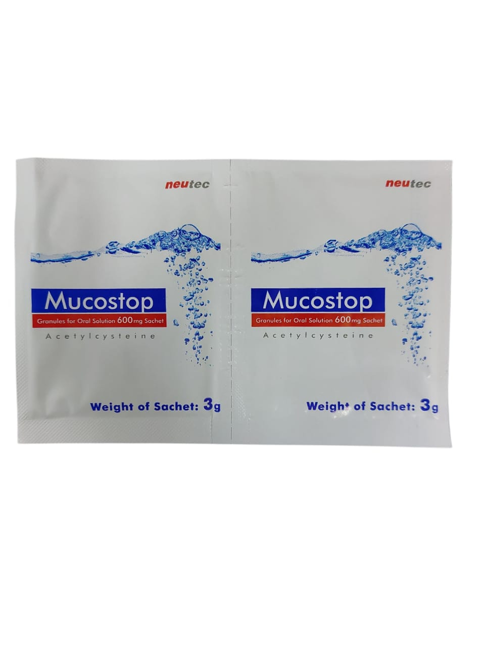 Mucostop Granules for Oral Solution [Acetylcysteine] 600mg [1sachet-3g] / [30sachets/box]