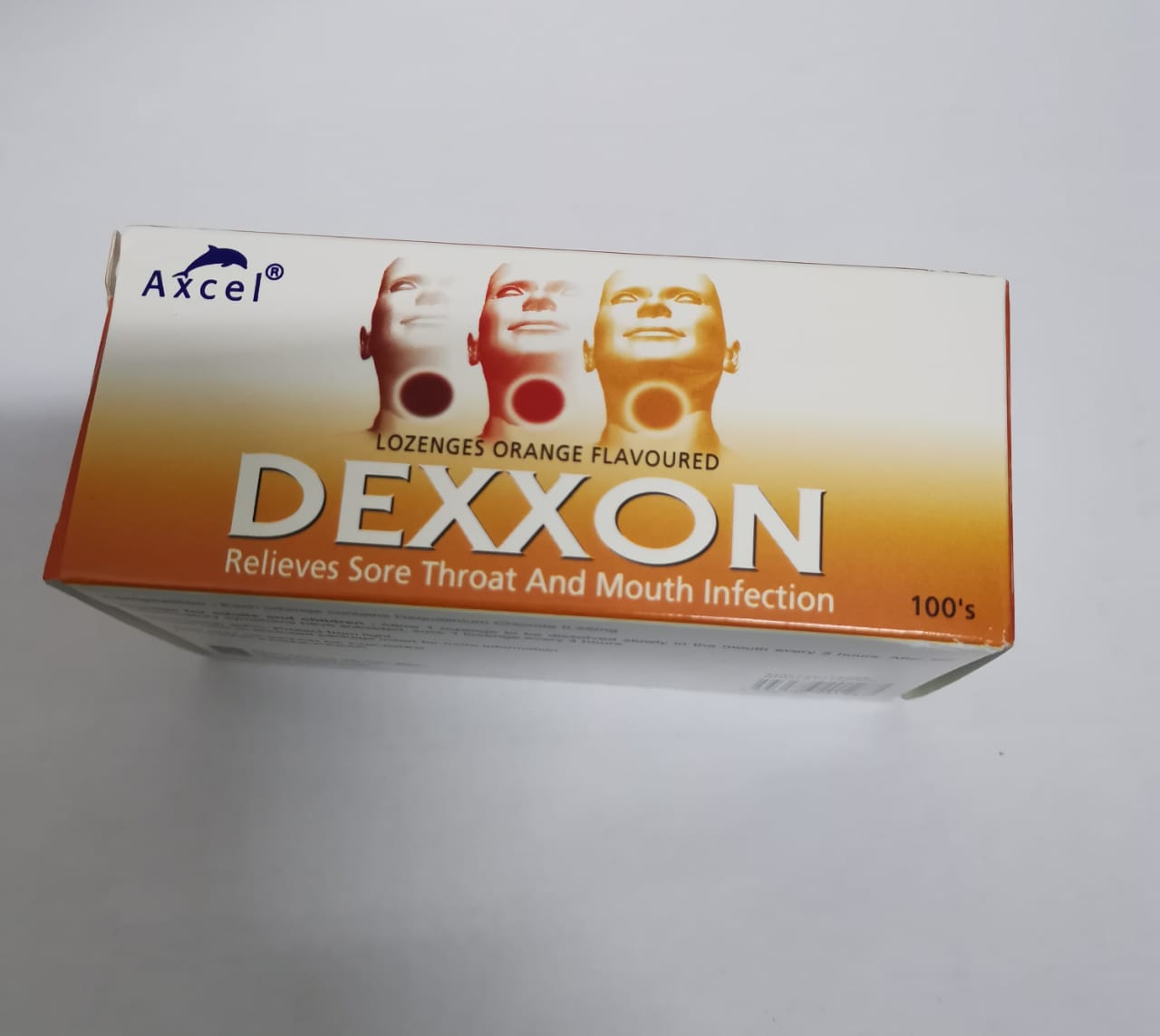 AXCEL DEXXON【DEQUALINIUM CHLORIDE 0.25MG】LOZENGES 10 x 10TABS/box