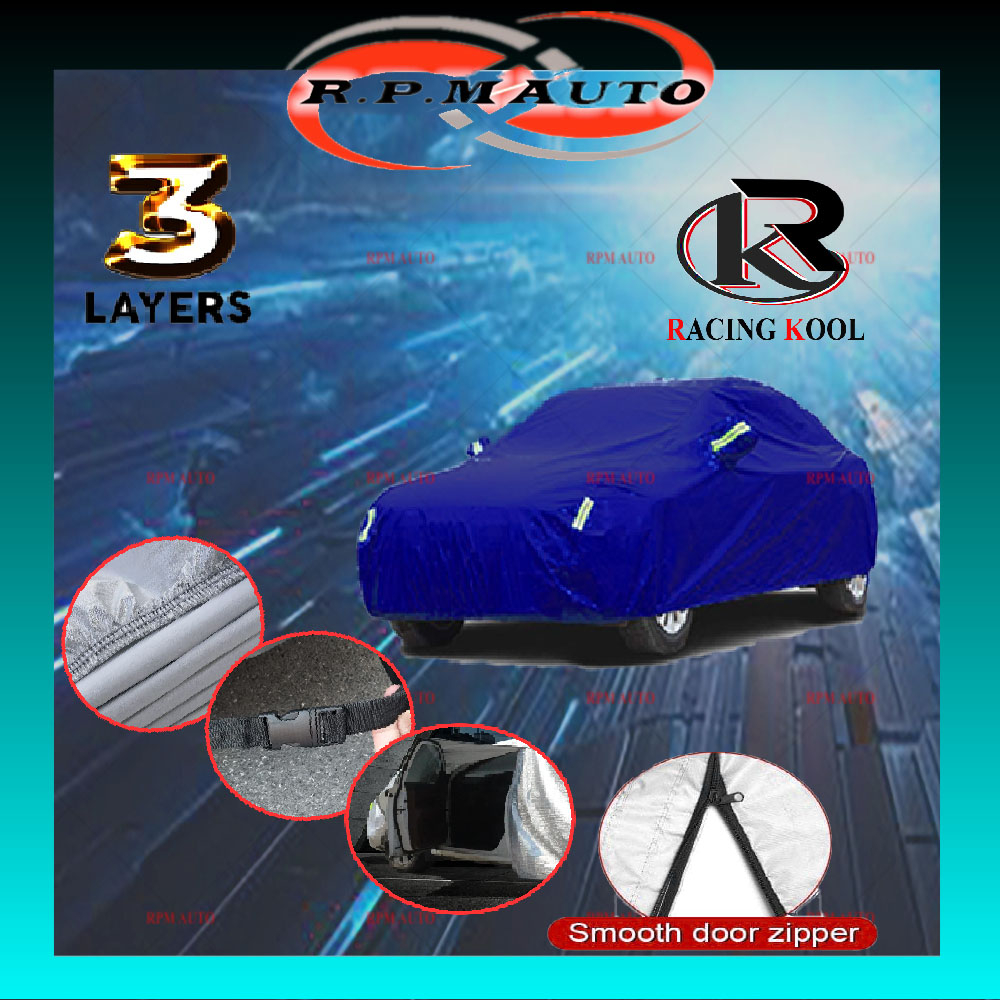 ZEEKR Series RACINGKOOL Zipper Car Cover Premium Wear-resistant Protection Car Waterproof Sun-proof 