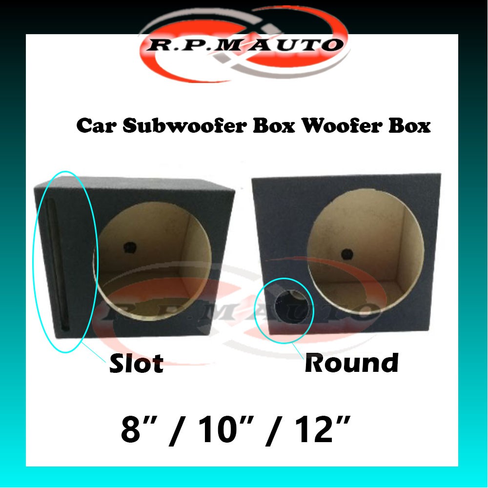 8",10",12" inch SLOT /ROUND Car Subwoofer Box Woofer Box Vented Speaker Woofer Box Speaker Box Subwo
