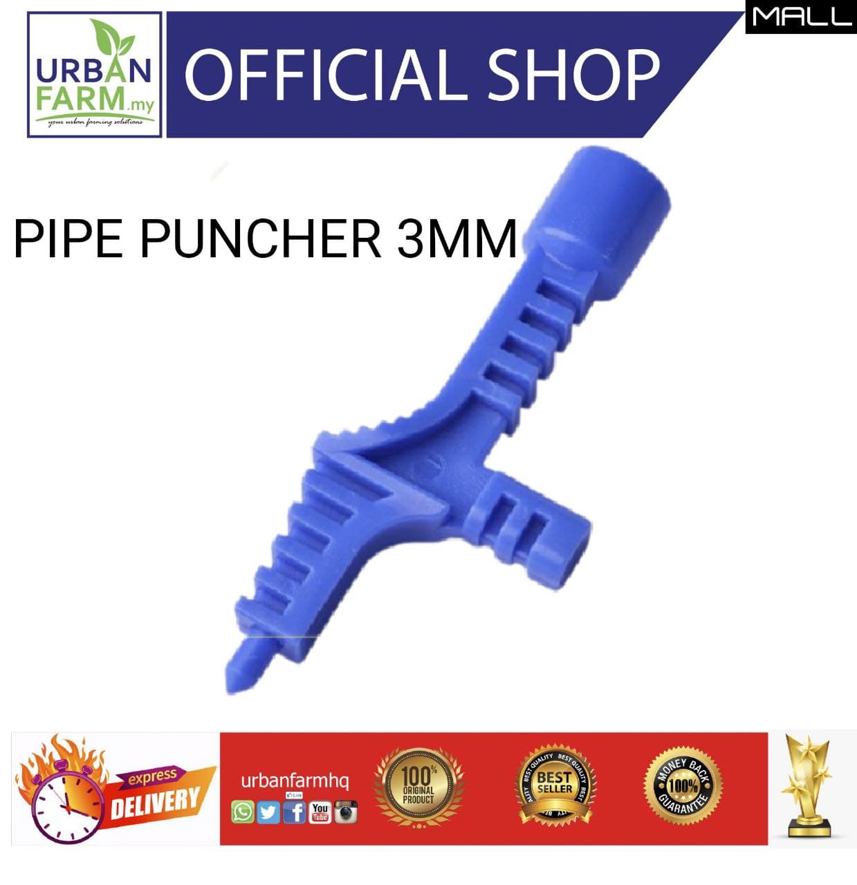 Poly Pipe Punch (CL600), Irrigation punch, spray jet puncher, Hole Puncher Penebuk Lubang, Two Way P