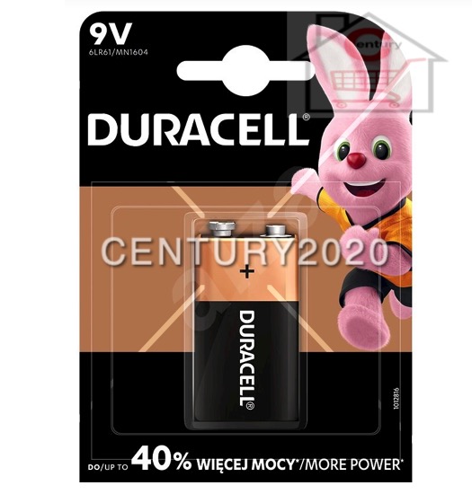 DURACELL 9V Alkaline Battery Long Lasting 1 PCS 9V 6F22 6LR61 Battery  