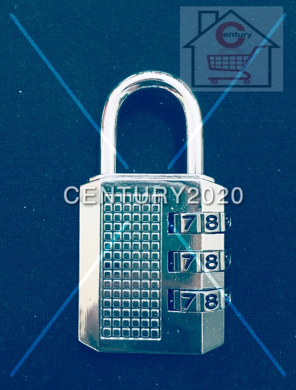 Push Button Padlock 3 Digit Push Numbers Button Combination Pad Lock CH17C-S