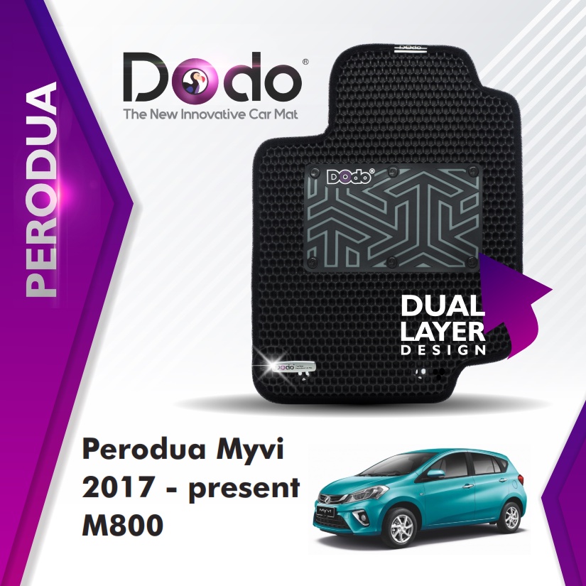 Dodo® Car Mat Perodua Myvi 2017 - Present D20N,M800